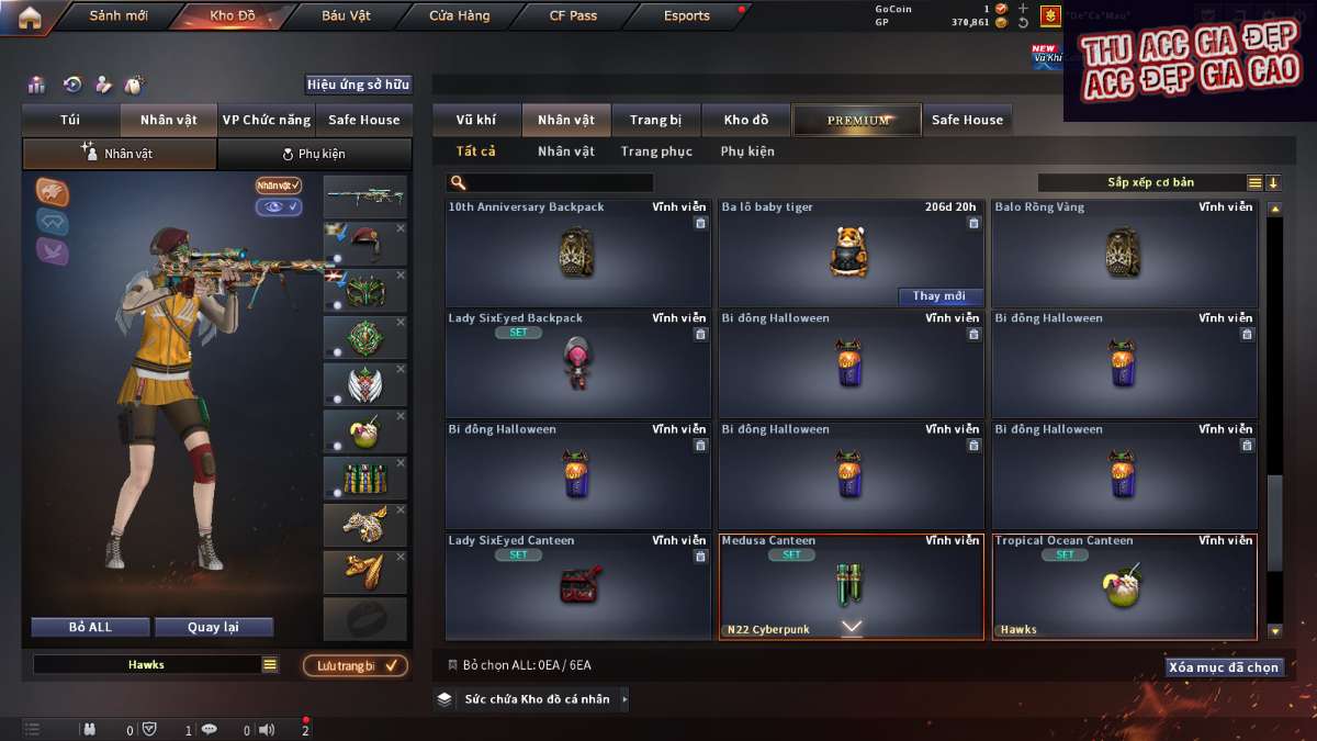 shop acc cf uy tin gia re